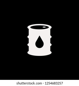 oil barrel vector icon. flat oil barrel design. oil barrel illustration for graphic 