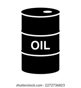 Oil barrel vector icon flat illustration on white background..eps