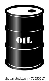 Oil barrel, vector illustration