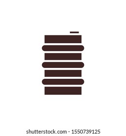Oil Barrel vector illustration. Shipping and Delivery glyph style icon.