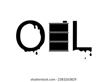 Imágenes vectoriales de barril de petróleo. Negocio