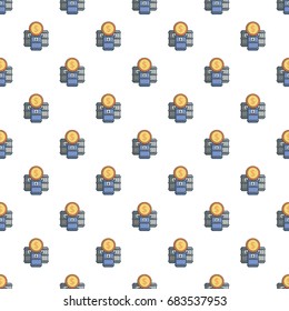 Oil barrels with dollar sign pattern