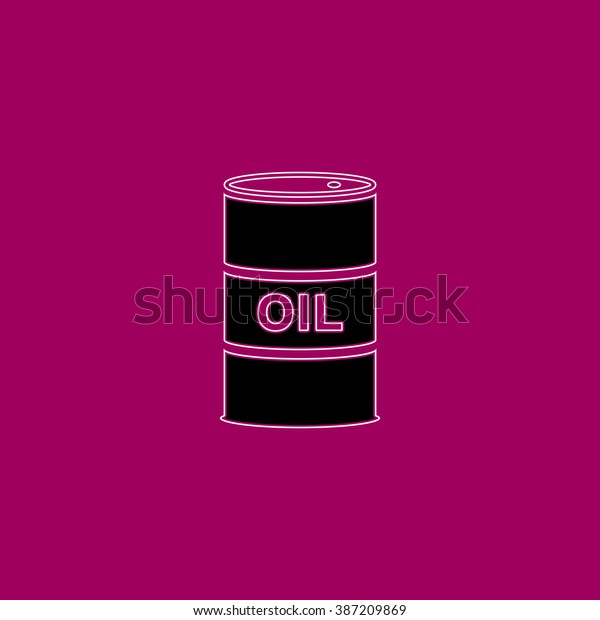 Oil Barrels Flat Symbol Pictogram Over Stock Vector (Royalty Free ...