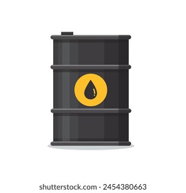 Ilustración vectorial de combustible de barriles de petróleo