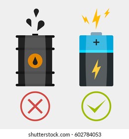 oil and battery