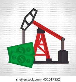 oil and bills isolated icon design, vector illustration  graphic 