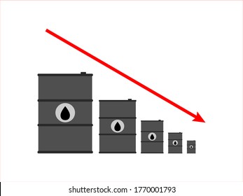 oil black barrel icon over white background, flat style, vector illustration
