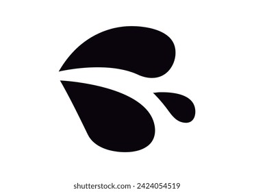 Oil black icon on white background.