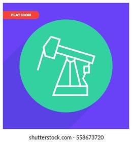 oil bore vector icon