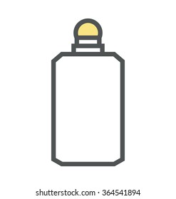
Oil Bottle Colored Vector Icon
