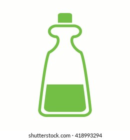 oil bottle cosmetic spa care green iconoil bottle cosmetic spa care green icon