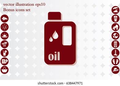 oil bottle icon