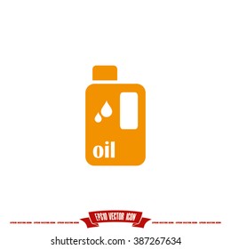 oil bottle icon eps10