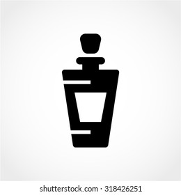 Oil bottle Icon Isolated on White Background