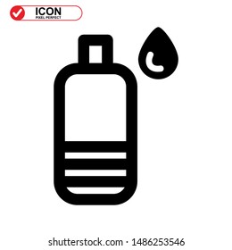 oil bottle icon isolated sign symbol vector illustration - high quality black style vector icons

