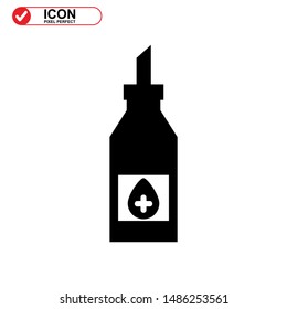 oil bottle icon isolated sign symbol vector illustration - high quality black style vector icons
