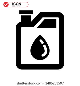 oil bottle icon isolated sign symbol vector illustration - high quality black style vector icons
