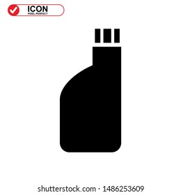 oil bottle icon isolated sign symbol vector illustration - high quality black style vector icons
