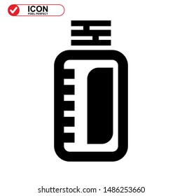 oil bottle icon isolated sign symbol vector illustration - high quality black style vector icons
