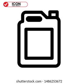 oil bottle icon isolated sign symbol vector illustration - high quality black style vector icons
