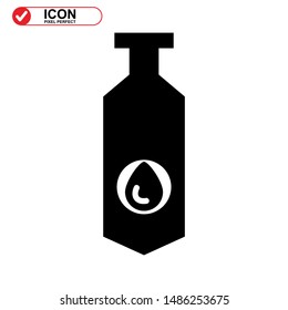 oil bottle icon isolated sign symbol vector illustration - high quality black style vector icons
