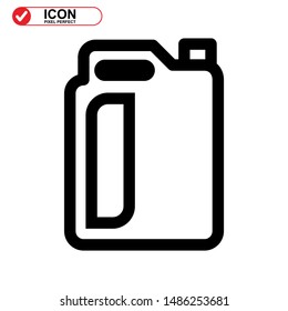 oil bottle icon isolated sign symbol vector illustration - high quality black style vector icons
