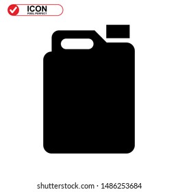 oil bottle icon isolated sign symbol vector illustration - high quality black style vector icons
