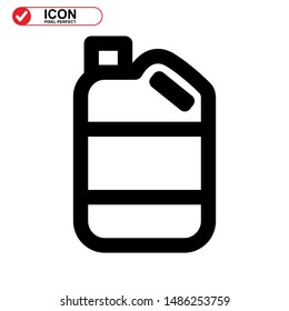 oil bottle icon isolated sign symbol vector illustration - high quality black style vector icons
