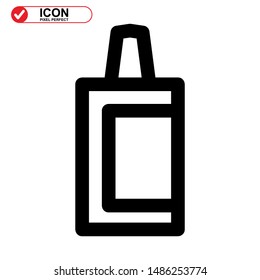 oil bottle icon isolated sign symbol vector illustration - high quality black style vector icons
