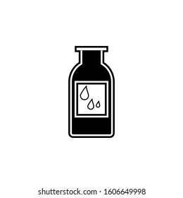oil bottle icon. Simple glyph, flat vector of kitchen icons for ui and ux, website or mobile application