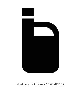 oil bottle icon is a simple icon, like bottle with simple black color, suitable for various needs of your company or business icon,