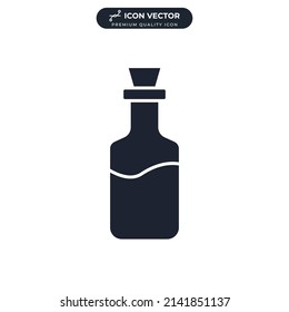 oil bottle icon symbol template for graphic and web design collection logo vector illustration