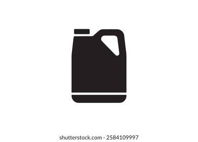 oil bottle icon vector silhouette isolated in white background