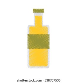 oil bottle isolated icon vector illustration design