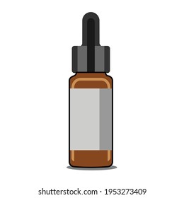 oil bottle mockup template vector design