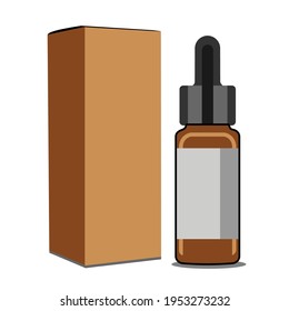 oil bottle packaging vector design
