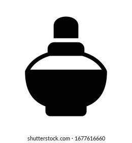 oil bottle vector glyph flat icon 