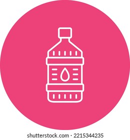 Icono vectorial de la botella de aceite. Se puede usar para imprimir, móviles y aplicaciones web.
