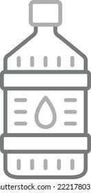 Ölflasche, Vektorsymbol. Kann für Druck-, Mobil- und Web-Anwendungen verwendet werden.