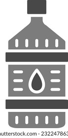 Icono vectorial de la botella de aceite. Se puede usar para imprimir, móviles y aplicaciones web.