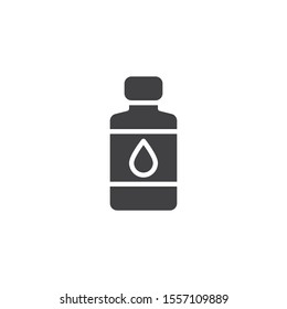 Oil bottle vector icon. filled flat sign for mobile concept and web design. Petroleum oil bottle glyph icon. Symbol, logo illustration. Vector graphics