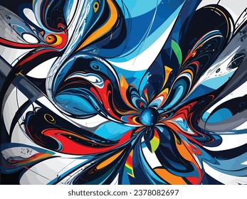 Oil Brash Painting Abstract For Background.Abstract Background 