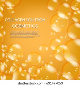 Oil bubbles. Collagen. Cosmetics for beauty and youth. Modern technologies.