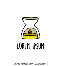 oil burner doodle icon