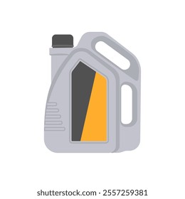 Oil Can, Automotive Flat Illustration Isolated