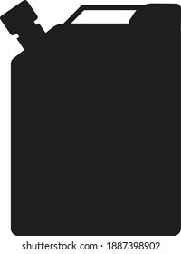 Oil Can Black Color Flat Styled Icon Illustration