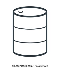 Oil Can Colored Vector Icon