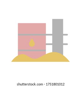 Oil can, desert icon. Simple color vector elements of wilderness icons for ui and ux, website or mobile application