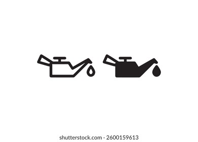 Oil Can Dripping Icon Vector