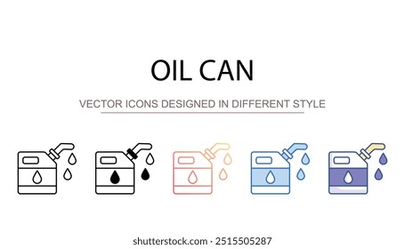 Oil can icon design with white background stock illustration